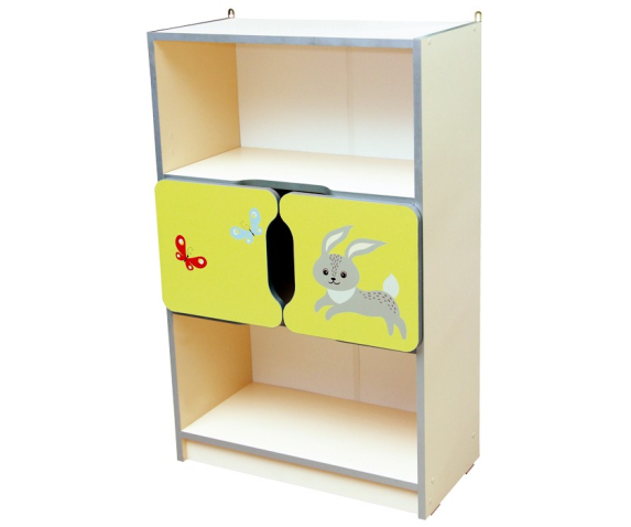 Стінка дитяча «Звірята» №4 напівзакрита з 2-ма малими дверима