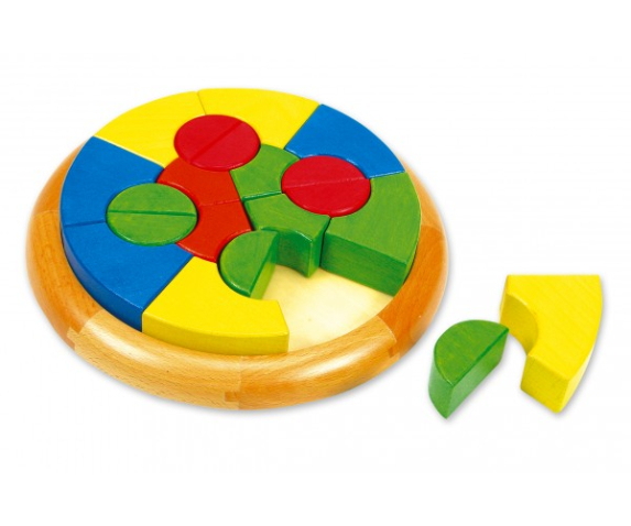 Дерев'яний пазл "Геометричні фігури"