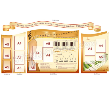 Комплект стендів для кабінету музики №2