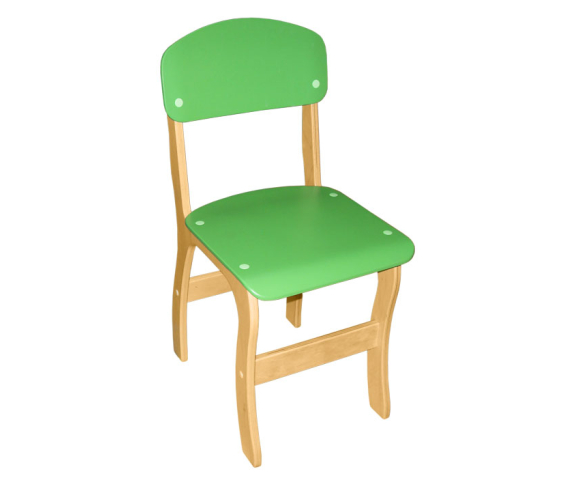 Стілець дитячий фанерний «Фантазія», спинка та сидіння фарбовані, ростова група №2