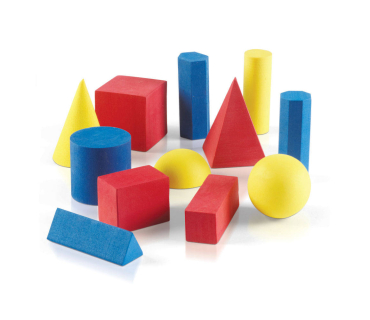 Набір м'яких геометричних фігур (12 шт.)