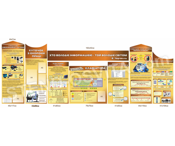 Комплект стендів в кабінет інформатики