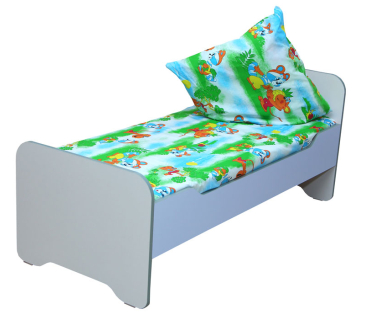 Ліжко дитяче з заокругленими бильцями без мат...