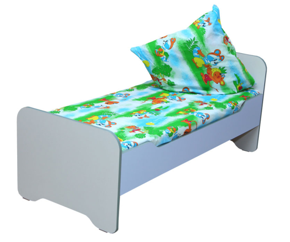 Ліжко дитяче з заокругленими бильцями без матрацу