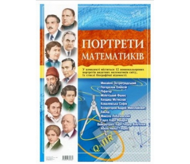 Портрети видатних математиків світу