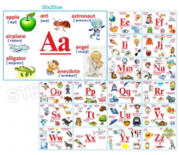 Демонстраційний набір букв на магнітах (мова ...