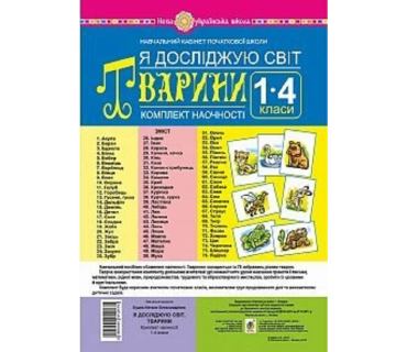 Комплект плакатів. Я досліджую світ. Тварини