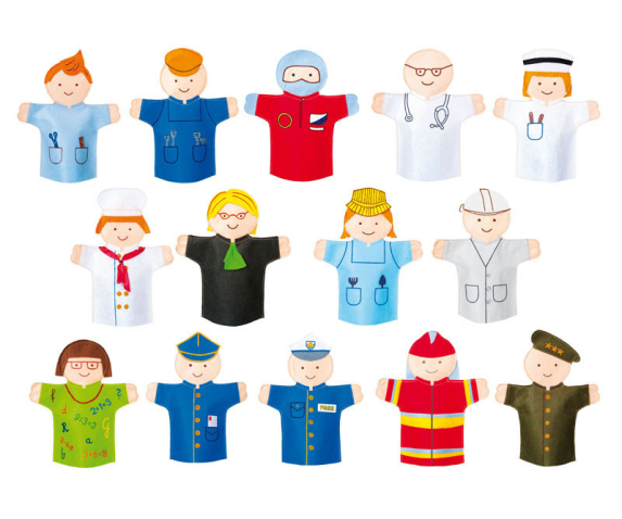 Ляльки-рукавички «Професії» (14 од.)