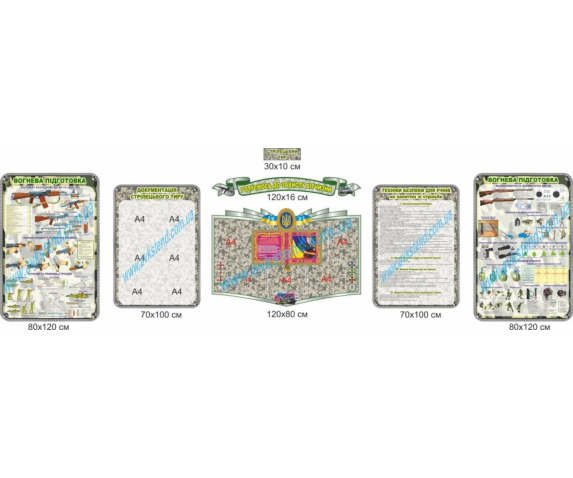 Комплект стендів для шкільного стрілецького тиру