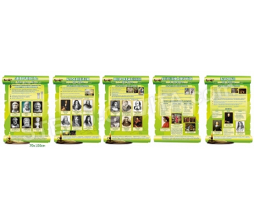 Комплект стендів зі світової літератури