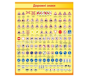 Стенд інформаційний «Дорожні знаки»