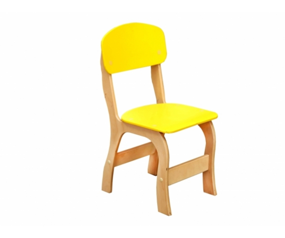 Стілець дитячий фанерний «Фантазія», спинка та сидіння фарбовані, ростова група №1
