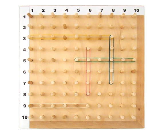 Математичний планшет (геоборд, 30х30 см)