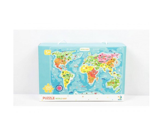 Настільна розвиваюча гра-пазл "Мапа світу" (мова англійська)