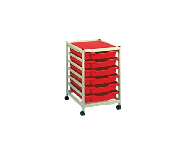 Мобільний стелаж пластиковий для зберігання д...