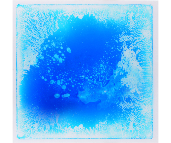 Тактильна підлога синя / біла