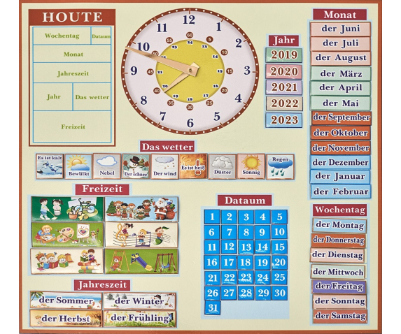 Календар (на магнітній основі, мова німецька)