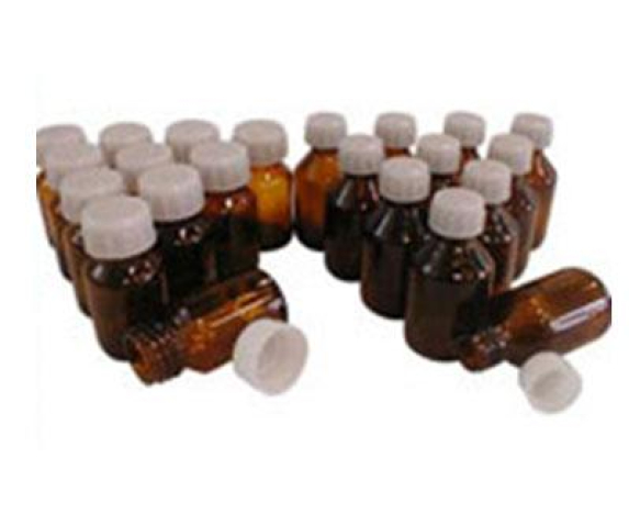 Склянка з нагвинчуваним горлом і кришкою