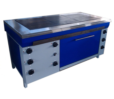 Плита електрична з шафою жарочною, 6 конфорок...