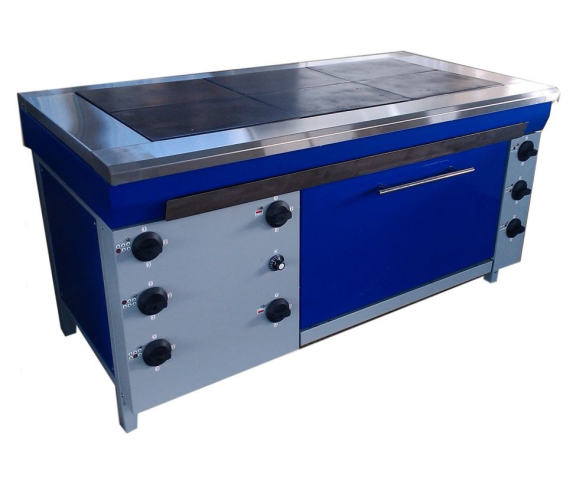 Плита електрична з шафою жарочною, 6 конфорок, тип 2