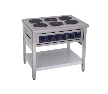 Плита електрична без духової шафи, 6 конфорок...