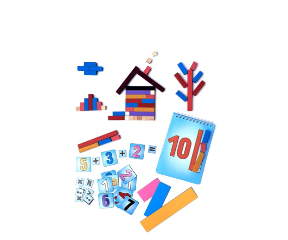 Набір лічильного матеріалу для навчання за методикою Д.Кюїзенера (набір для учнів)