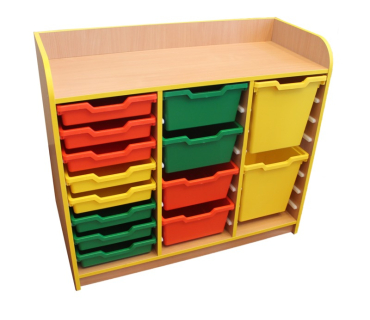 Тумба открытая для контейнеров (3 секции)