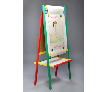 Магнітно-маркерний мольберт з рулоном паперу