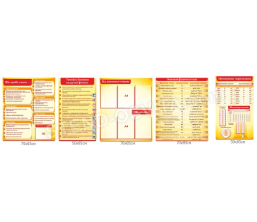 Комплект пластикових стендів для оформлення к...