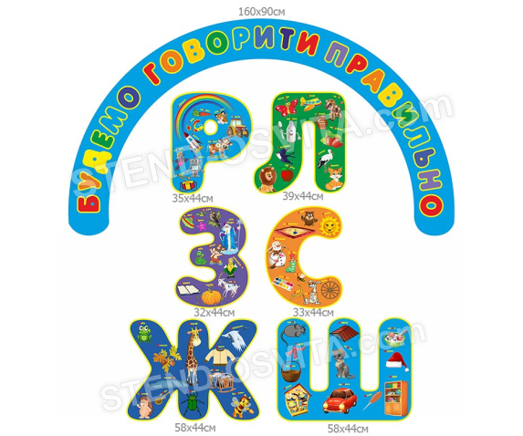 Комплект стендів «Будемо говорити правильно»