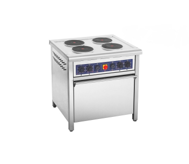 Плита електрична з жарочною шафою, 4 конфорки...