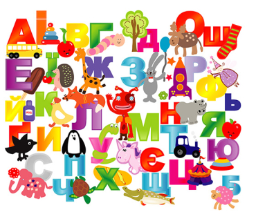 Набір наліпок “Абетка” (декор для класної кім...