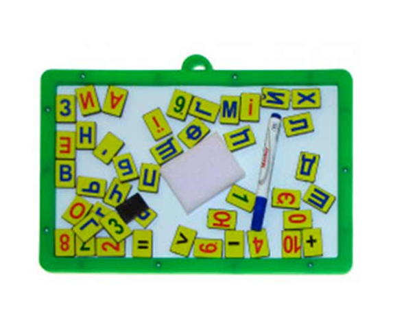 Каса букв та цифр з магнітно-маркерною дошкою (комплект)