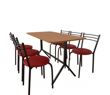 Комплект мебели (стол + 6 стульев) 