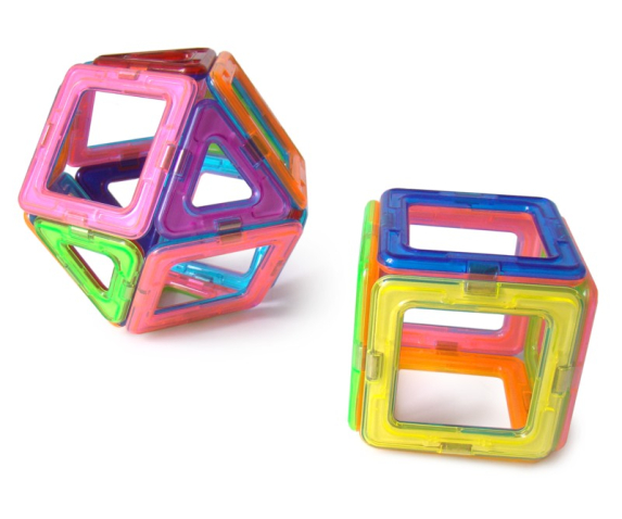 Ігровий набір для конструювання з різними способами з’єднання деталей (магнітнй конструктор, 36 елементів)