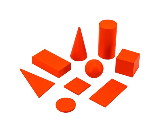 Набір геометричних тіл (9 дерев’яних елементів)