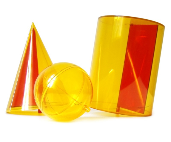 Набір моделей геометричних тіл з перерізом