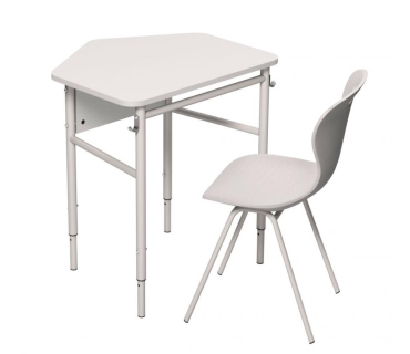Комплект стіл 1-місний  №4-7 + стілець з плас...