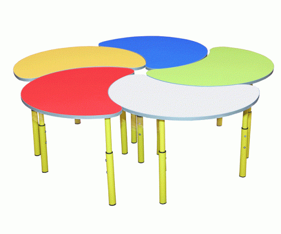 Стіл дитячий «Квітка» з регулюванням по висоті №1-3