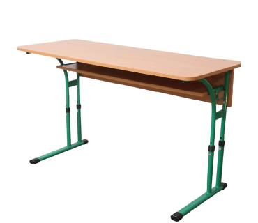 Парта учнівська двомісна з заокругленими кута...