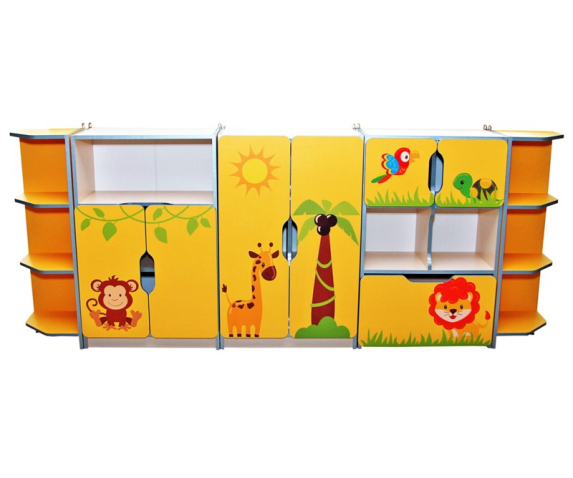 Стінка дитяча «Звірята» №3 напівзакрита