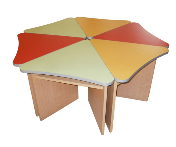 Стіл дитячий «Пелюстка» з полицею, ростова група №1