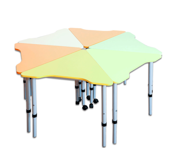 Стіл мобільний модульний “Трикутник” 60° регульований по висоті