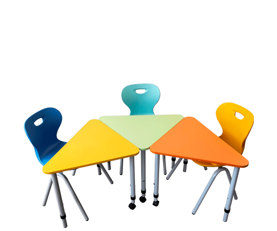 Стіл мобільний модульний “Трикутник” 72° регульований по висоті