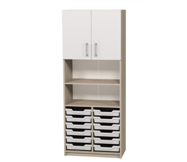 Шкаф полузакрытый с лотками