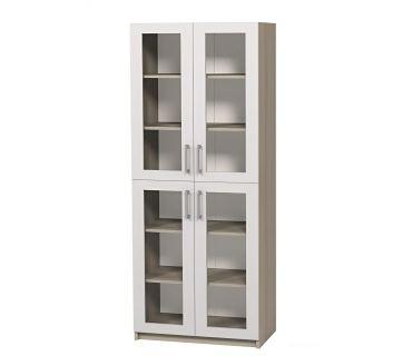 Шафа 4-х дверна з 4-ма скляними дверцятами та...