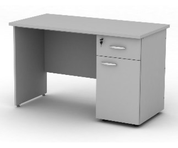 Стіл учительський зі стаціонарною тумбою та ящиком 
