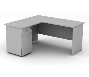 Стіл учительський лівосторонній з тумбою та в...