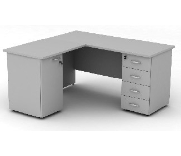 Стіл учительський лівосторонній з тумбою та 5...