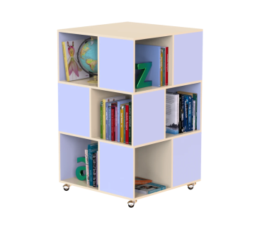 Стелаж для книг мобільний 